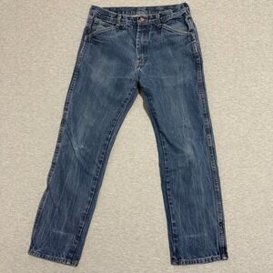 Round House Made in USA Jeans Men's 30x29 Medium Wash Straight Leg Workwear